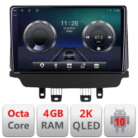 Navigatie dedicata Mazda CX-3 Mazda 2 2014-2020  Android Octa Core Ecran 2K QLED GPS  4G 4+32GB 360 kit-cx3+EDT-E409-2K