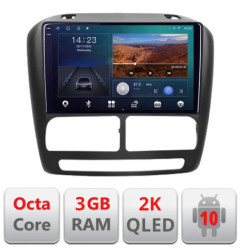 Navigatie dedicata Fiat Doblo 2010-2017 si Opel Combo 2010-2017  Android Ecran 2K QLED octa core 3+32 carplay android auto KIT-DOBLO10+EDT-E309V3-2K