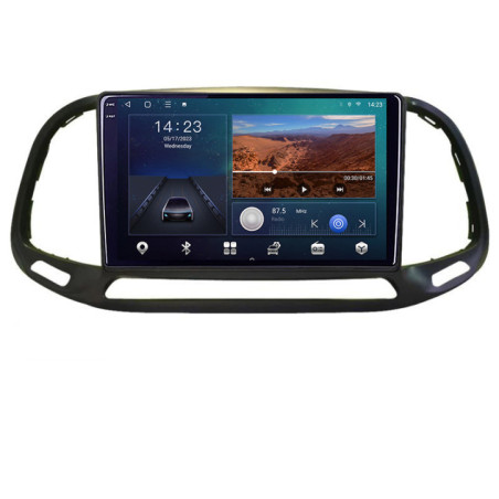 Navigatie dedicata Fiat Doblo 2015-2018 B-DOBLO15  Android Ecran 2K QLED octa core 3+32 carplay android auto KIT-DOBLO15+EDT-E309V3-2K