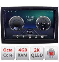 Navigatie dedicata Fiat ducato 2006- C-ducato Android Octa Core Ecran 2K QLED GPS  4G 4+32GB 360 KIT-ducato+EDT-E409-2K