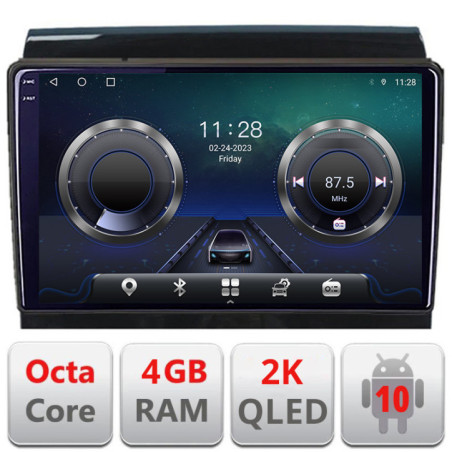 Navigatie dedicata Fiat Ducato Citroen Jumper Peugeot Expert 2006-2018 variante radio cd sau navigatie de fabrica Android Octa Core Ecran 2K QLED GPS  4G 4+32GB 360 KIT-ducato-high+EDT-E409-2K