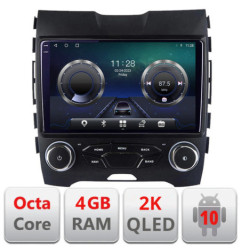 Navigatie dedicata Ford Edge 2015-2021 midline Android Octa Core Ecran 2K QLED GPS  4G 4+32GB 360 kit-edge-mid+EDT-E409-2K