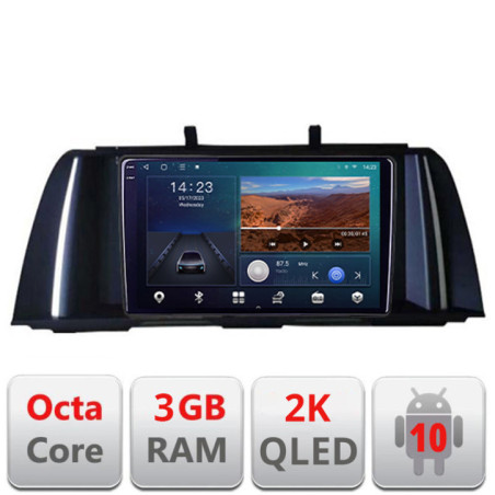 Navigatie dedicata Seria 5 F10 2010-2012 CIC  Android Ecran 2K QLED octa core 3+32 carplay android auto KIT-f10-cic+EDT-E309V3-2K