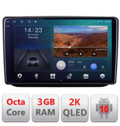 Navigatie dedicata Skoda Fabia 2 2009-2014  Android Ecran 2K QLED octa core 3+32 carplay android auto KIT-fabia2+EDT-E310V3-2K