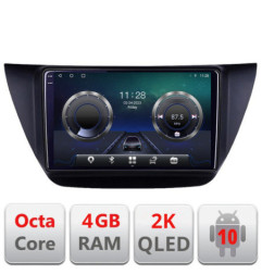 Navigatie dedicata Mitubishi Lancer 2001-2007 C-lancer07 Android Octa Core Ecran 2K QLED GPS  4G 4+32GB 360 KIT-lancer07+EDT-E409-2K
