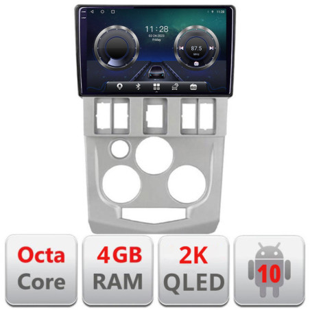 Navigatie dedicata Dacia Logan 1 2003-2010 C-logan Android Octa Core Ecran 2K QLED GPS  4G 4+32GB 360 kit-logan+EDT-E409-2K