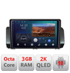Navigatie dedicata Dacia Logan Sandero Jogger LOGAN-2022 fara ecran de fabrica  Android Ecran 2K QLED octa core 3+32 carplay android auto KIT-LOGAN-2022+EDT-E309V3-2K