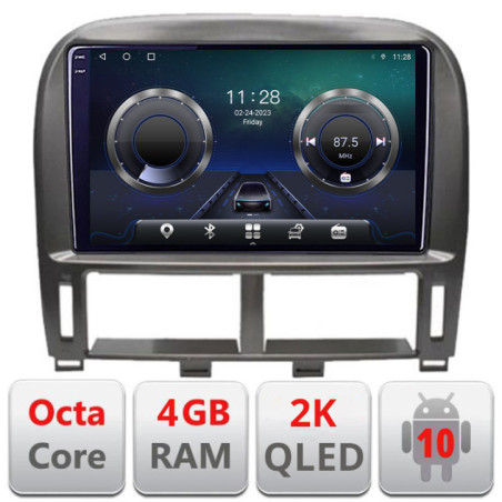 Navigatie dedicata  Lexus LS 1999-2006 C- LS-99 Android Octa Core Ecran 2K QLED GPS  4G 4+32GB 360 kit-ls-99+EDT-E409-2K