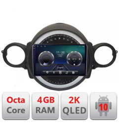 Navigatie dedicata Mini 2007-2011 Android Octa Core Ecran 2K QLED GPS  4G 4+32GB 360 KIT-mini-01+EDT-E409-2K
