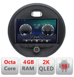 Navigatie dedicata Mini 2015-2019 masini fara ecran color de fabrica Android Octa Core Ecran 2K QLED GPS  4G 4+32GB 360 KIT-mini-04+EDT-E409-2K