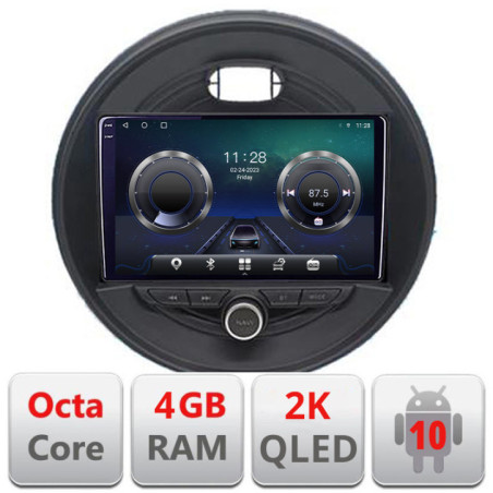 Navigatie dedicata Mini 2015-2019 masini fara ecran color de fabrica Android Octa Core Ecran 2K QLED GPS  4G 4+32GB 360 KIT-mini-04+EDT-E409-2K