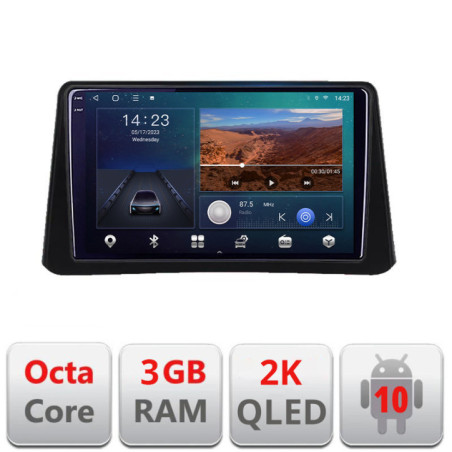 Navigatie dedicata Opel Mokka 2012-2016 B-MOKKA1  Android Ecran 2K QLED octa core 3+32 carplay android auto KIT-MOKKA1+EDT-E309V3-2K