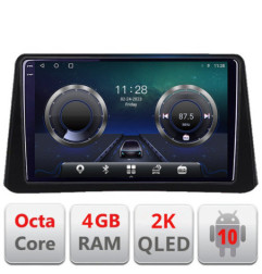 Navigatie dedicata Opel Mokka 2012-2016 C-MOKKA1 Android Octa Core Ecran 2K QLED GPS  4G 4+32GB 360 KIT-mokka1+EDT-E409-2K