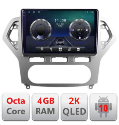 Navigatie dedicata Ford Mondeo 2006-2010 C-MONDEO-AC Android Octa Core Ecran 2K QLED GPS  4G 4+32GB 360 KIT-MONDEO-AC+EDT-E410-2K