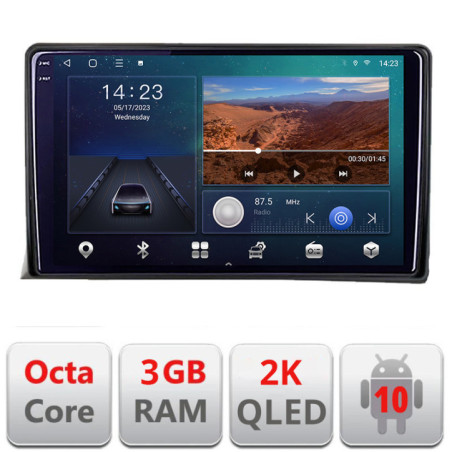 Navigatie dedicata vw multivan 2003-2015 B-MULTIVAN  Android Ecran 2K QLED octa core 3+32 carplay android auto KIT-multivan+EDT-E309V3-2K
