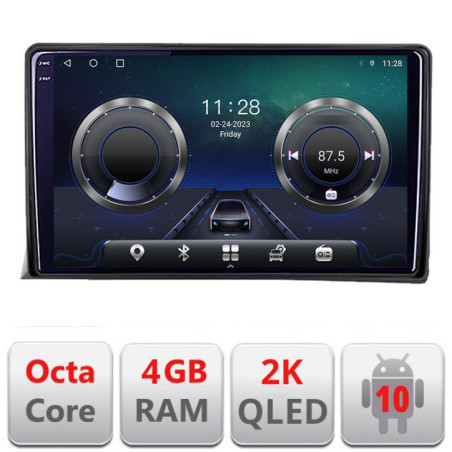 Navigatie dedicata vw multivan 2003-2015 C-multivan Android Octa Core Ecran 2K QLED GPS  4G 4+32GB 360 KIT-multivan+EDT-E409-2K