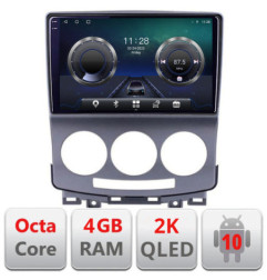 Navigatie dedicata Mazda 5 2005-2010 C-MZ22 Android Octa Core Ecran 2K QLED GPS  4G 4+32GB 360 KIT-MZ22+EDT-E409-2K