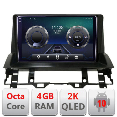 Navigatie dedicata Mazda 6 2004-2008 C-MZD6 Android Octa Core Ecran 2K QLED GPS  4G 4+32GB 360 KIT-mzd6+EDT-E410-2K