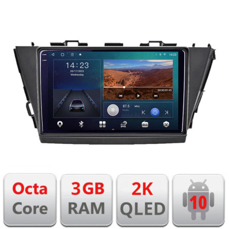 Navigatie dedicata Toyota Prius 5 Plus 2012-2020  Android Ecran 2K QLED octa core 3+32 carplay android auto kit-prius5-plus+EDT-E309V3-2K