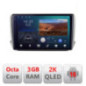 Navigatie dedicata Peugeot 208/2008 B-PSA  Android Ecran 2K QLED octa core 3+32 carplay android auto KIT-PSA+EDT-E310V3-2K