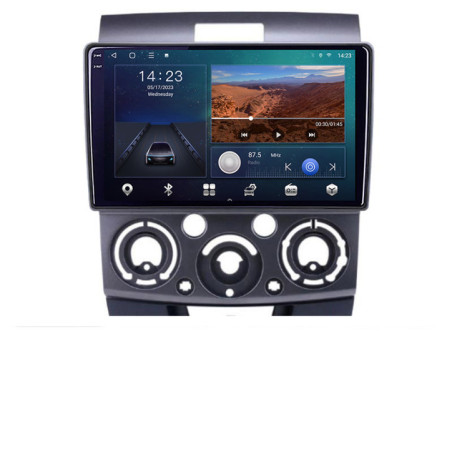 Navigatie dedicata Ford Ranger Mazda BT50 2007-2012 B-RANGER  Android Ecran 2K QLED octa core 3+32 carplay android auto KIT-ranger+EDT-E309V3-2K