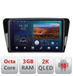 Navigatie dedicata Skoda Rapid Seat Toledo 2013+ Android Ecran 2K QLED octa core 3+32 carplay android auto KIT-rapid+EDT-E309V3-2K