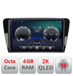 Navigatie dedicata Skoda Rapid Seat Toledo 2013+ Android Octa Core Ecran 2K QLED GPS  4G 4+32GB 360 KIT-rapid+EDT-E409-2K