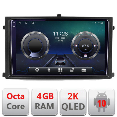 Navigatie dedicata Rexton 2019- C-REXTON Android Octa Core Ecran 2K QLED GPS  4G 4+32GB 360 KIT-REXTON+EDT-E409-2K