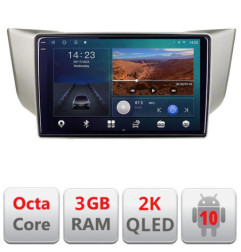 Navigatie dedicata Lexus RX 2003-2009 B- rx-03  Android Ecran 2K QLED octa core 3+32 carplay android auto kit-rx-03+EDT-E309V3-2K