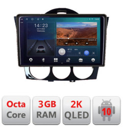 Navigatie dedicata Mazda RX8 2008-2011   Android Ecran 2K QLED octa core 3+32 carplay android auto kit-rx8-11+EDT-E309V3-2K