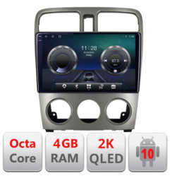Navigatie dedicata Subaru Forester 2004-2008 C-forester Android Octa Core Ecran 2K QLED GPS  4G 4+32GB 360 KIT-forester+EDT-E409-2K