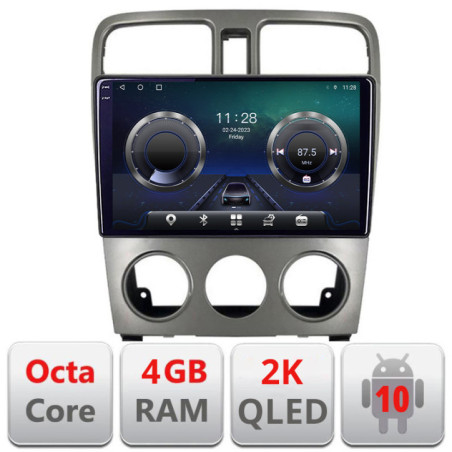 Navigatie dedicata Subaru Forester 2004-2008 C-forester Android Octa Core Ecran 2K QLED GPS  4G 4+32GB 360 KIT-forester+EDT-E409-2K