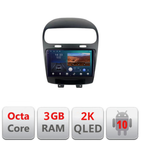 Navigatie dedicata Fiat Freemont Dodge Journey 2012-2019  Android Ecran 2K QLED octa core 3+32 carplay android auto KIT-freemont+EDT-E309V3-2K