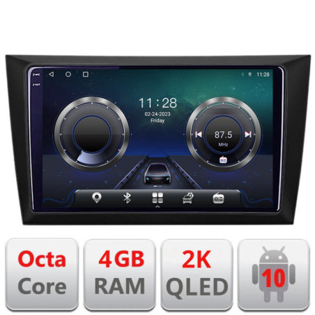 Navigatie dedicata VW Golf6 2009-2013 C-golf6 Android Octa Core Ecran 2K QLED GPS  4G 4+32GB 360 KIT-golf6+EDT-E409-2K