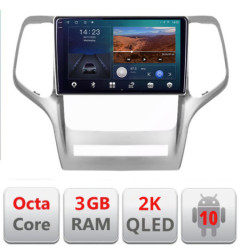 Navigatie dedicata Jeep Gran Cherokee 2011-2013 B-GRCHE  Android Ecran 2K QLED octa core 3+32 carplay android auto KIT-grche+EDT-E309V3-2K