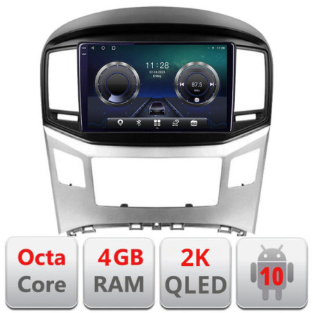 Navigatie dedicata Hyundai H1 Starex 2016- C-h1 Android Octa Core Ecran 2K QLED GPS  4G 4+32GB 360 KIT-h1+EDT-E409-2K