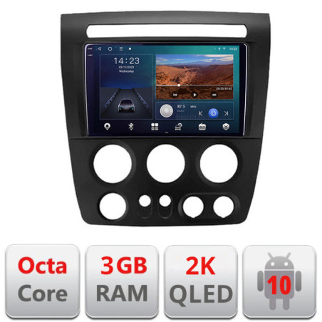 Navigatie dedicata Hummer H3  Android Ecran 2K QLED octa core 3+32 carplay android auto KIT-H3+EDT-E309V3-2K