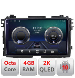 Navigatie dedicata Honda HR-V 2013-2018  Android Octa Core Ecran 2K QLED GPS  4G 4+32GB 360 KIT-hr-v+EDT-E409-2K