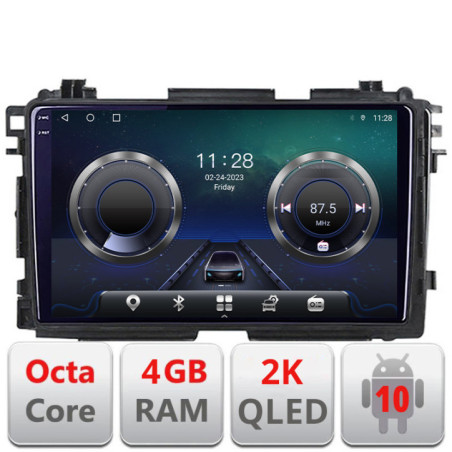 Navigatie dedicata Honda HR-V 2013-2018  Android Octa Core Ecran 2K QLED GPS  4G 4+32GB 360 KIT-hr-v+EDT-E409-2K