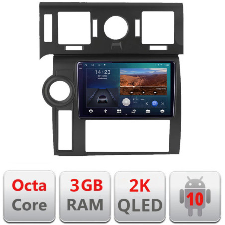 Navigatie dedicata Hummer H2 2002-2008  Android Ecran 2K QLED octa core 3+32 carplay android auto kit-hummer2+EDT-E309V3-2K