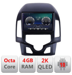 Navigatie dedicata Hyundai I30 2009-2012 clima automata C-i30automatic Android Octa Core Ecran 2K QLED GPS  4G 4+32GB 360 KIT-i30automatic+EDT-E409-2K
