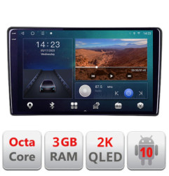 Navigatie dedicata Hyundai I40   Android Ecran 2K QLED octa core 3+32 carplay android auto kit-i40+EDT-E309V3-2K