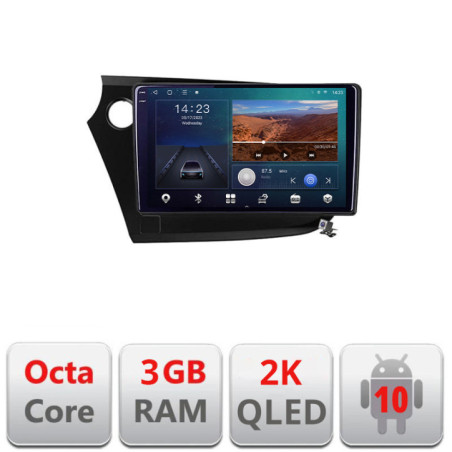 Navigatie dedicata Honda Insight 2009-2014 B-insight  Android Ecran 2K QLED octa core 3+32 carplay android auto KIT-INSIGHT+EDT-E309V3-2K