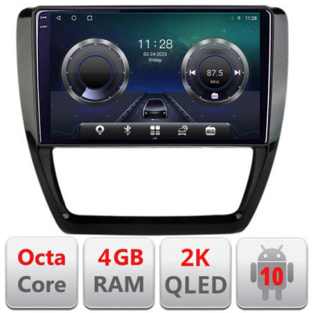 Navigatie dedicata VW Jetta 2011-2018 C-JETTA-15 Android Octa Core Ecran 2K QLED GPS  4G 4+32GB 360 KIT-JETTA-15+EDT-E410-2K