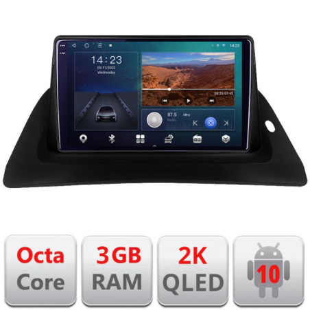 Navigatie dedicata Renault Kangoo    Android Ecran 2K QLED octa core 3+32 carplay android auto kit-Kangoo+EDT-E309V3-2K
