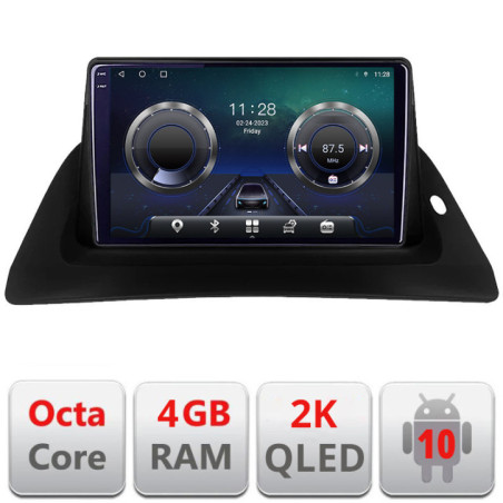 Navigatie dedicata Renault Kangoo   Android Octa Core Ecran 2K QLED GPS  4G 4+32GB 360 kit-Kangoo+EDT-E409-2K