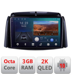 Navigatie dedicata Renault Koleos 2009-2016 B-KOLEOS  Android Ecran 2K QLED octa core 3+32 carplay android auto KIT-KOLEOS+EDT-E309V3-2K
