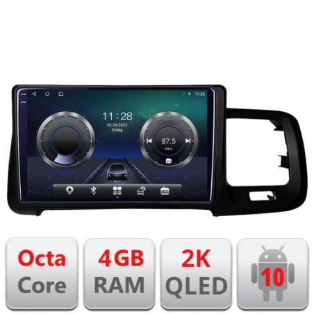 Navigatie dedicata Volvo S60 2008-2014 C-s60-08 Android Octa Core Ecran 2K QLED GPS  4G 4+32GB 360 kit-s60-08+EDT-E409-2K