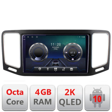 Navigatie dedicata VW Sharan 2011-2020 C-SHARAN Android Octa Core Ecran 2K QLED GPS  4G 4+32GB 360 KIT-Sharan+EDT-E409-2K