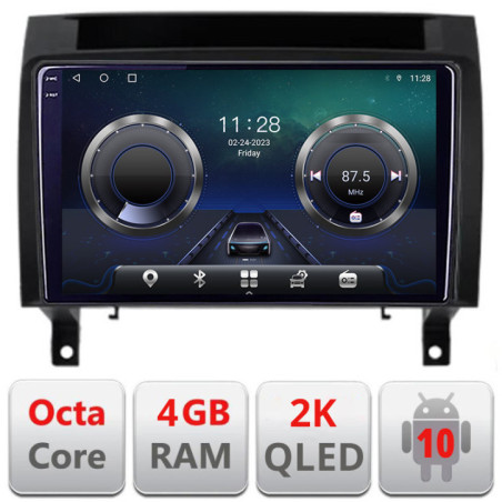 Navigatie dedicata Mercedes SLK 2004-2011 C-SLK Android Octa Core Ecran 2K QLED GPS  4G 4+32GB 360 KIT-SLK+EDT-E409-2K